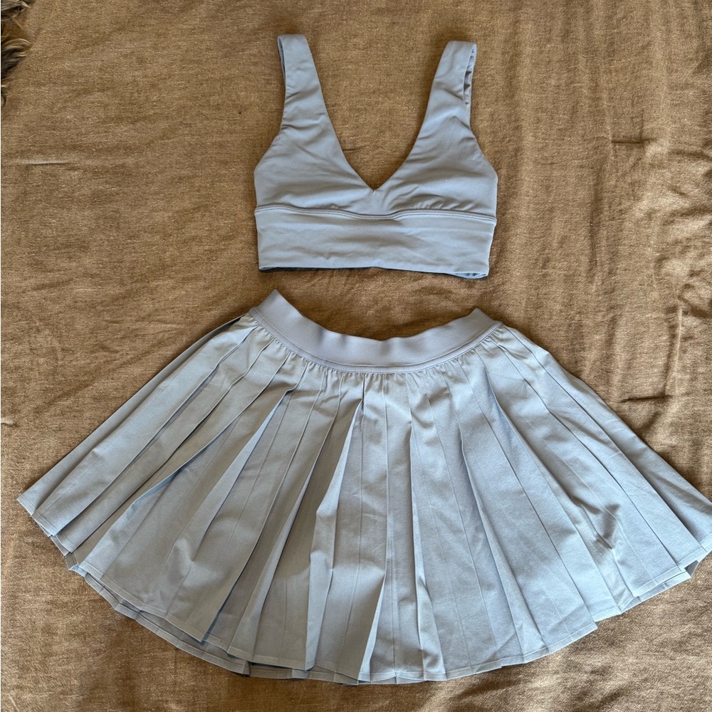 Lululemon Athletica Blue Align Pleated Skirt Set